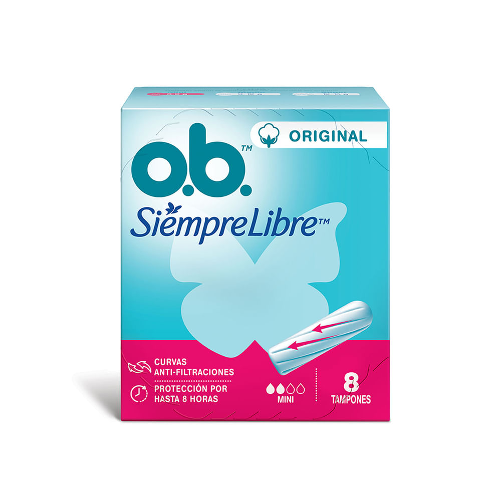 O.b siempre libre tampones mini 8 unid