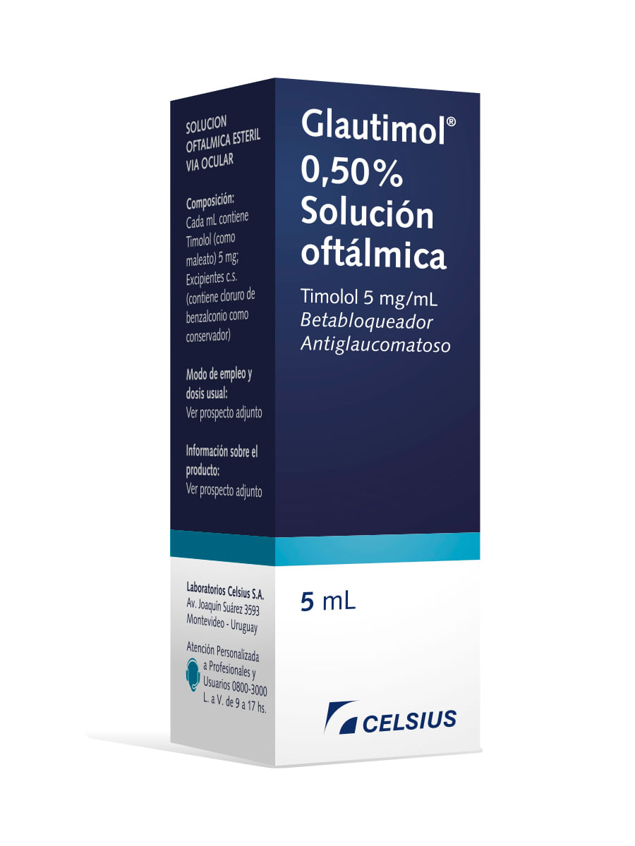 Glautimol 0.50% 5 cc