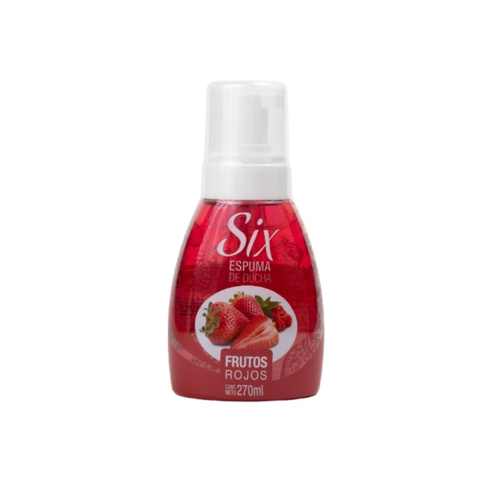 Six espuma baÑo frutos rojos 270 ml