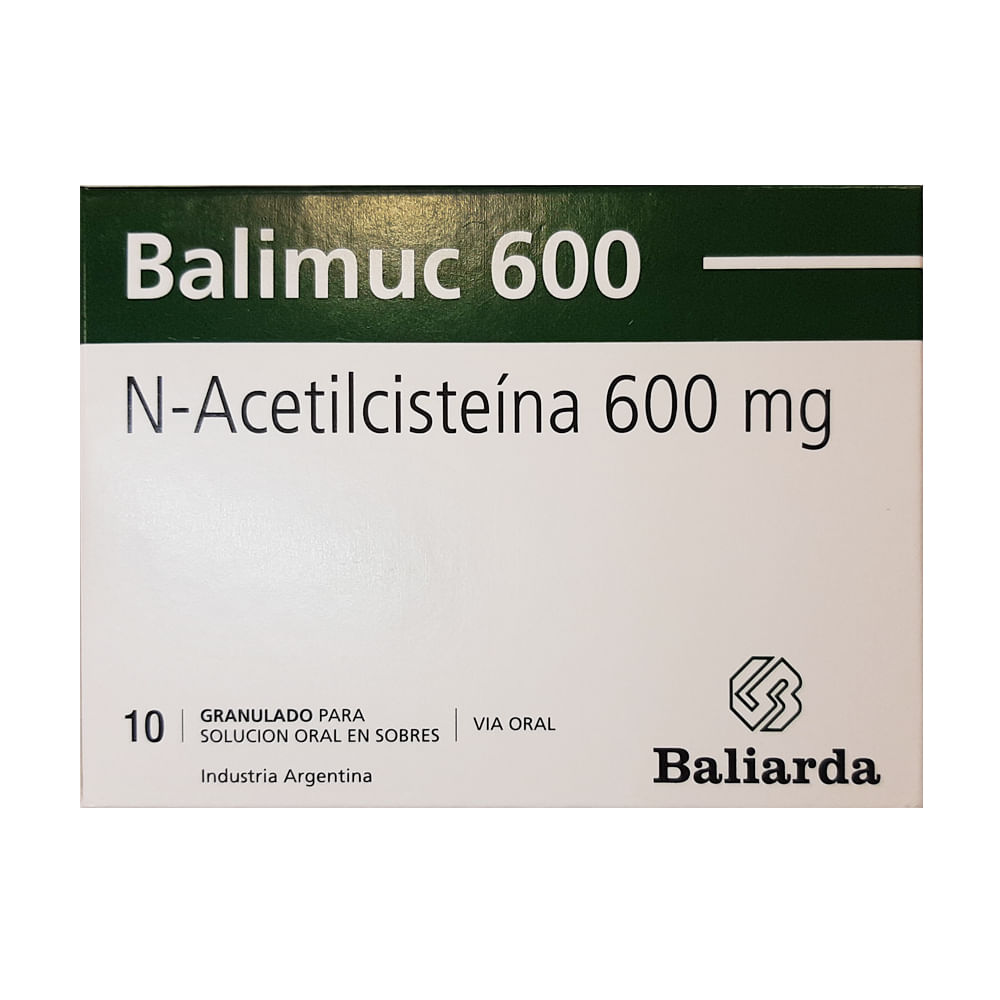 Balimuc 600 mg 10 sobres