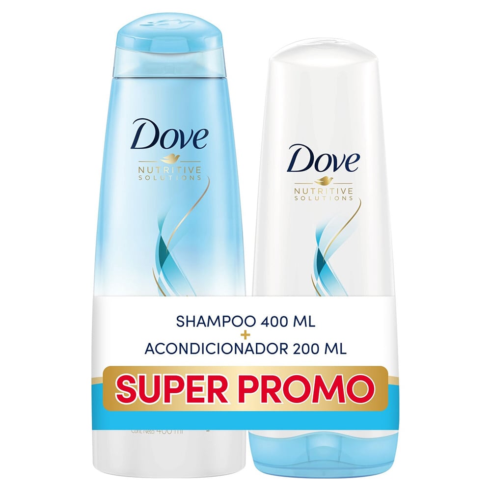 Dove shampoo hidrat int 400 ml +aco 200