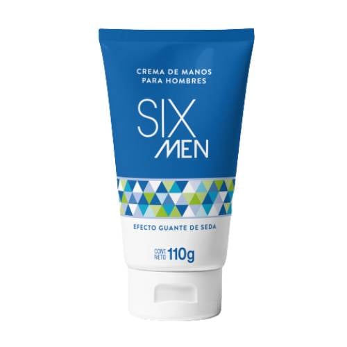 Six men crema manos guantes de seda