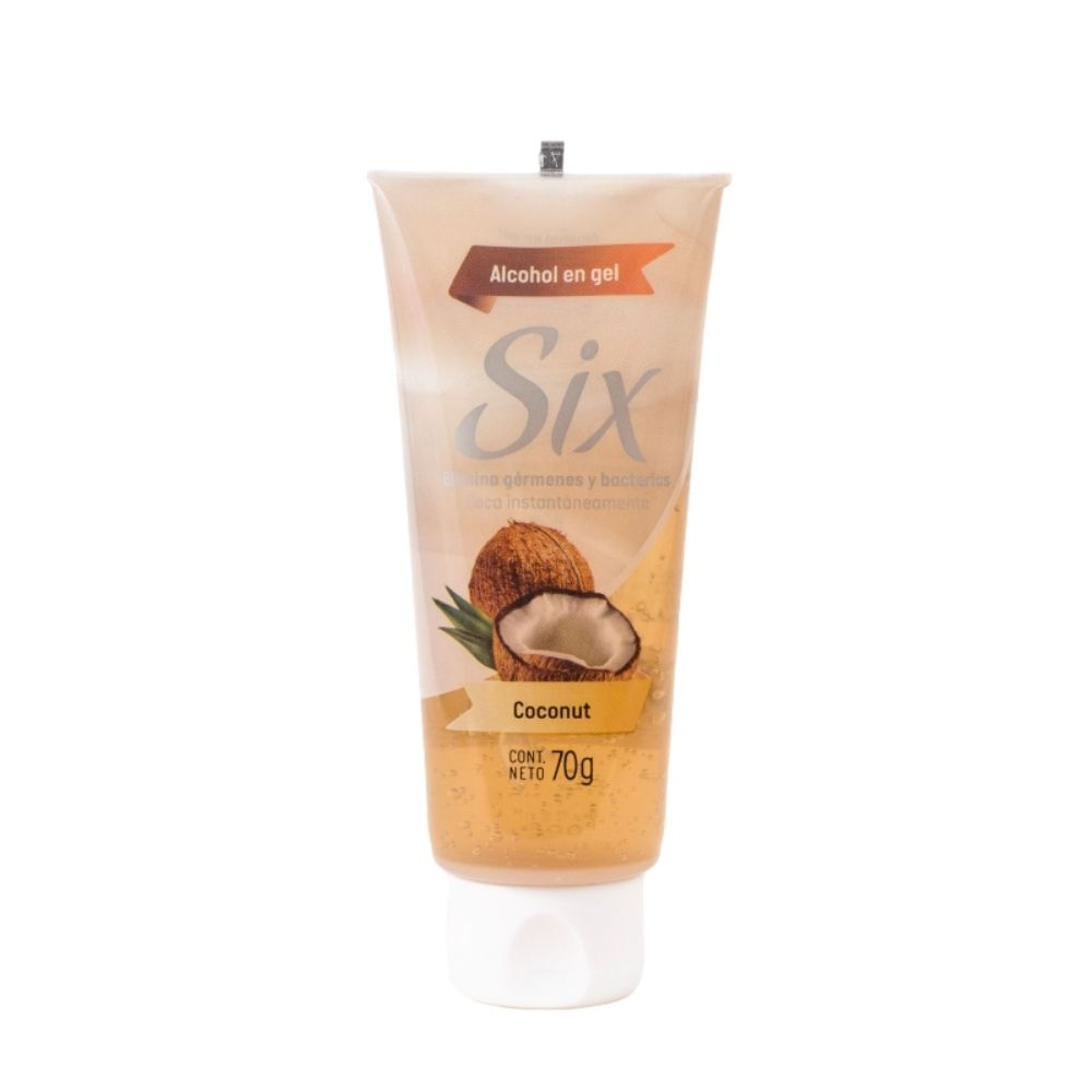 Six alcohol gel coconut 88 ml