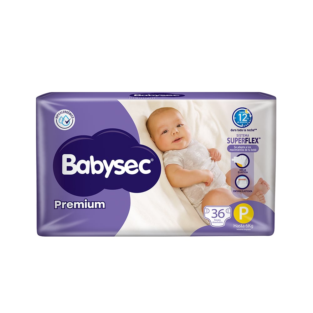 Babysec premiun m 68 paÑales +toallitas