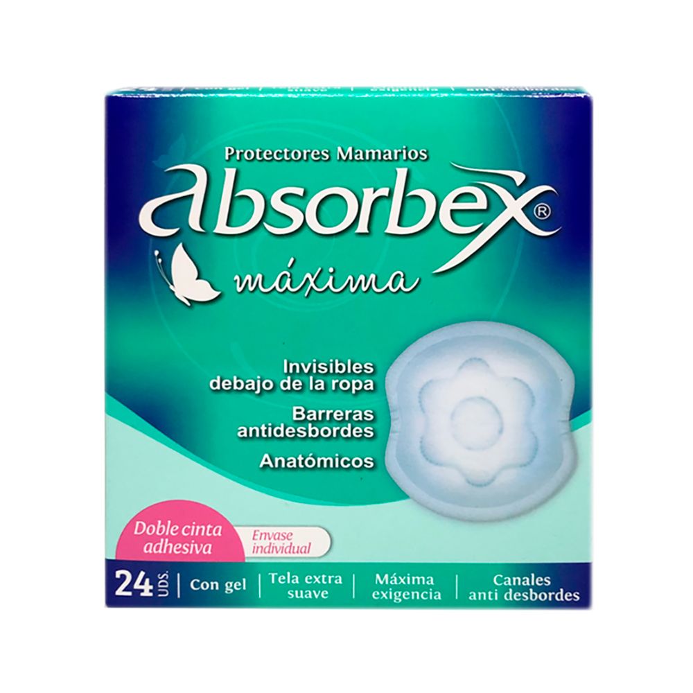 Absorbex protector mamario max 24 unid