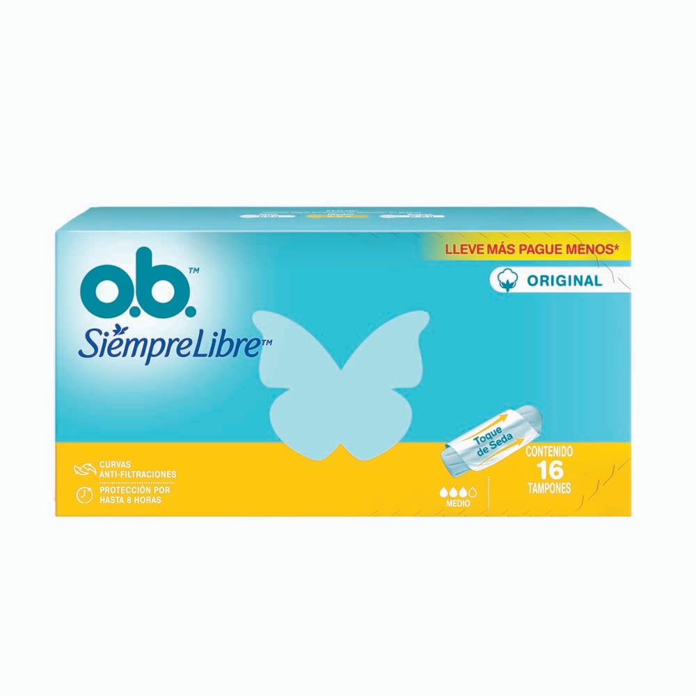 O.b tampones medio 16 unid + 8 unid