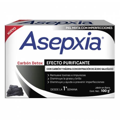 Asepxia jabon exfoliante 100 gr 2 unid