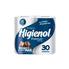 Higienol papel higienico texturado 4 uni