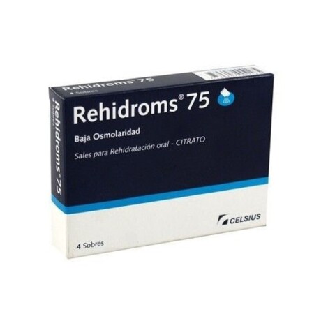 Rehidroms 75 manzana polvo 4 sobres