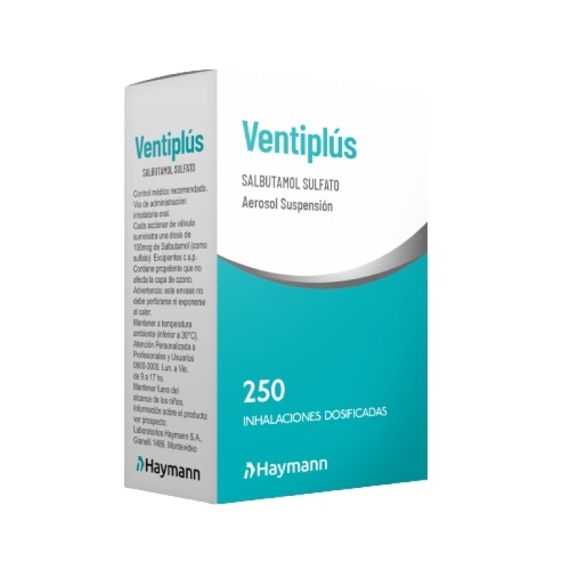 Ventiplus aerosol 250 dosis